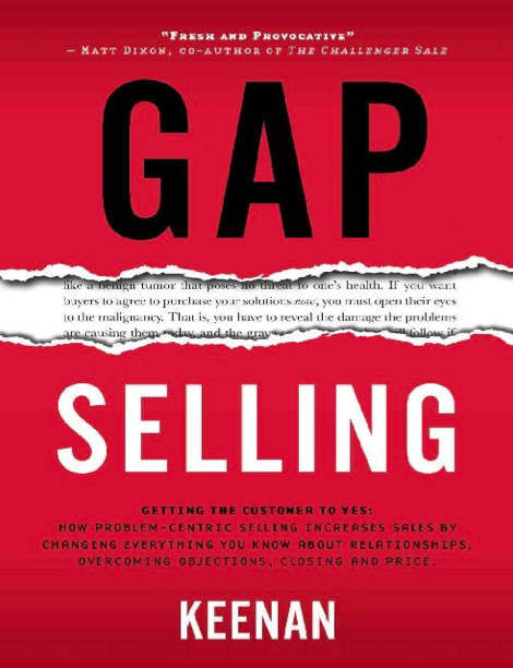  دانلود پی دی اف و ای پاب pdf+ePub کتاب Gap Selling - Jim Keenan | باکتابام 