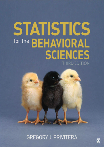  دانلود پی دی اف pdf کتاب Statistics for the Behavioral Sciences, 3rd Edition - Gregory J. Privitera | باکتابام 