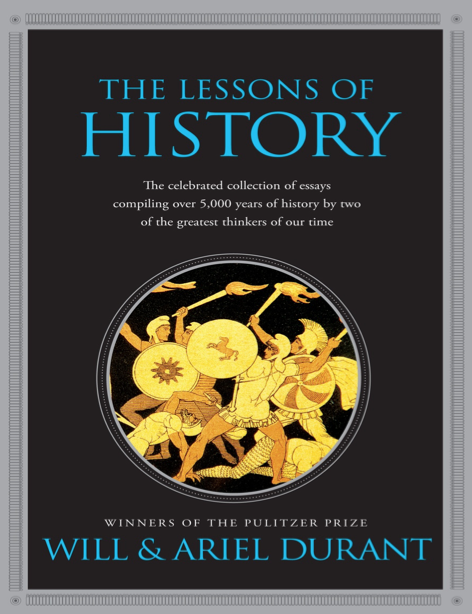 دانلود پی دی اف pdf کتاب The Lessons of History - Will Durant · Ariel Durant | باکتابام