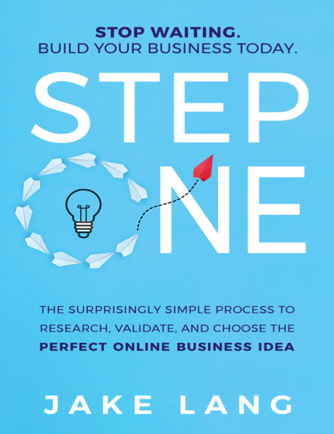  دانلود پی دی اف pdf کتاب Step One - Jake Lang | باکتابام 