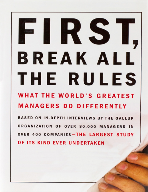  دانلود پی دی اف و ای پاب pdf+ePub کتاب First, Break All The Rules - Gallup Organization | باکتابام 