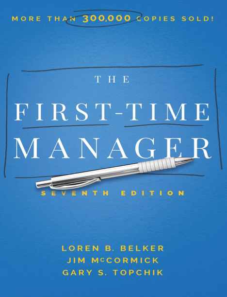دانلود پی دی اف pdf کتاب The First-Time Manager - Jim McCormick | باکتابام