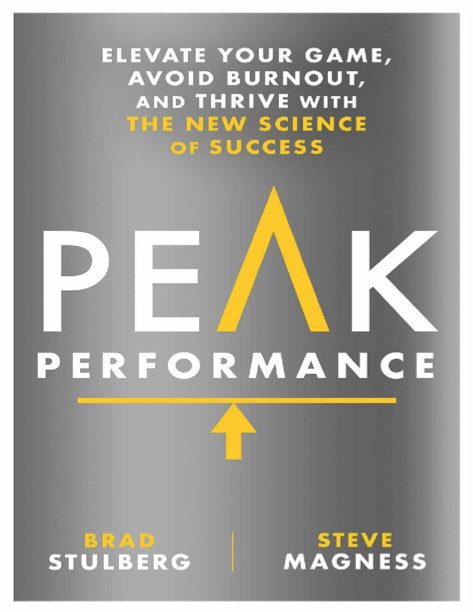  دانلود پی دی اف و ای پاب pdf+ePub کتاب Peak Performance - Brad Stulberg · Steve Magness | باکتابام 