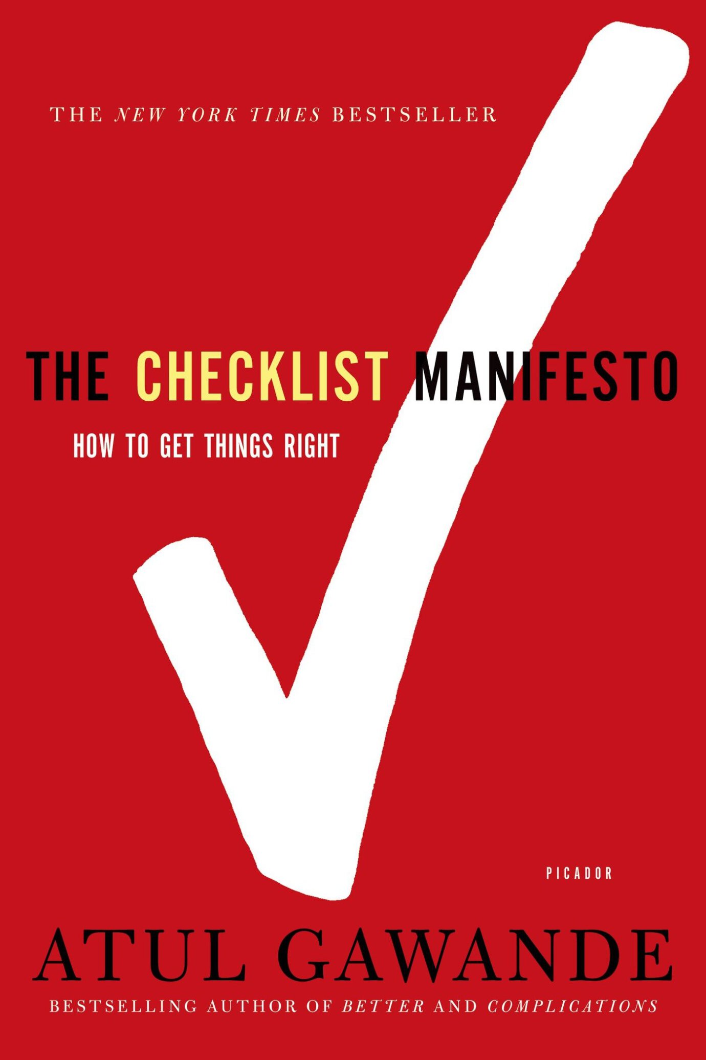  دانلود پی دی اف pdf کتاب The Checklist Manifesto - Atul Gawande | باکتابام 